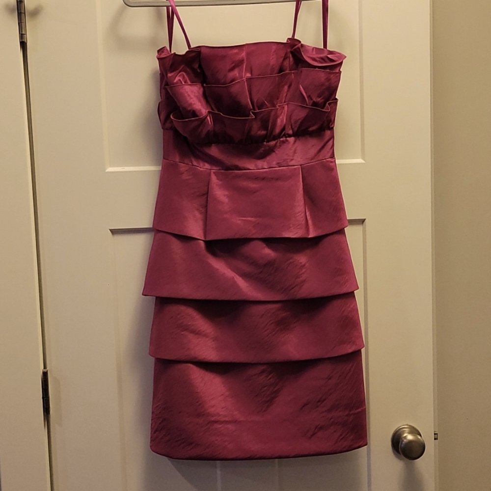 Strapless Max & Cleo pink cocktail party dress